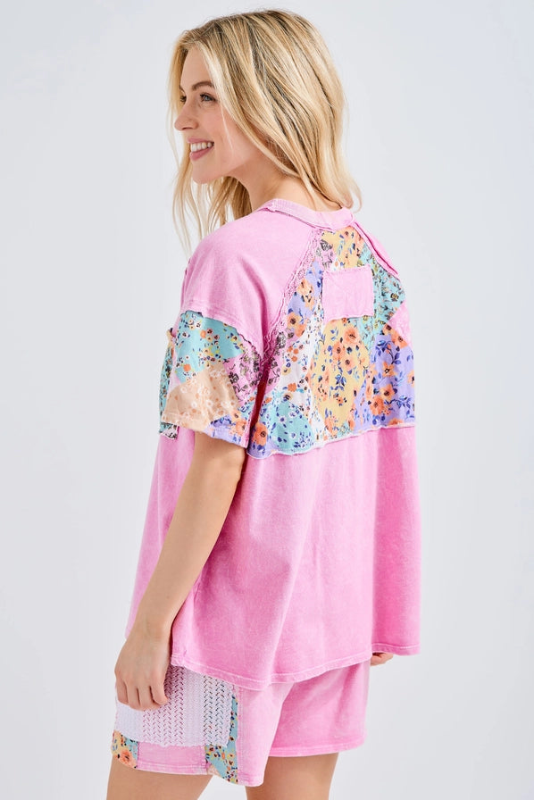 Bubblegum Floral Tee