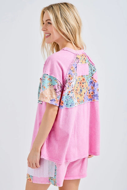 Bubblegum Floral Tee