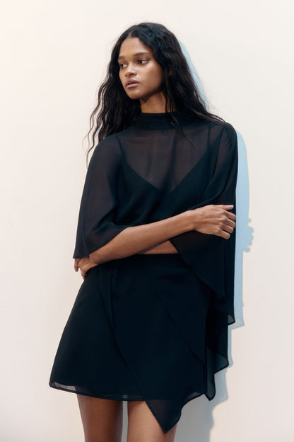 Cape Layered Dress