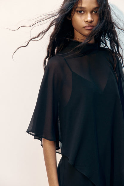 Cape Layered Dress