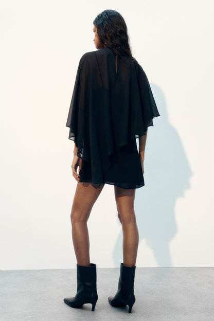 Cape Layered Dress