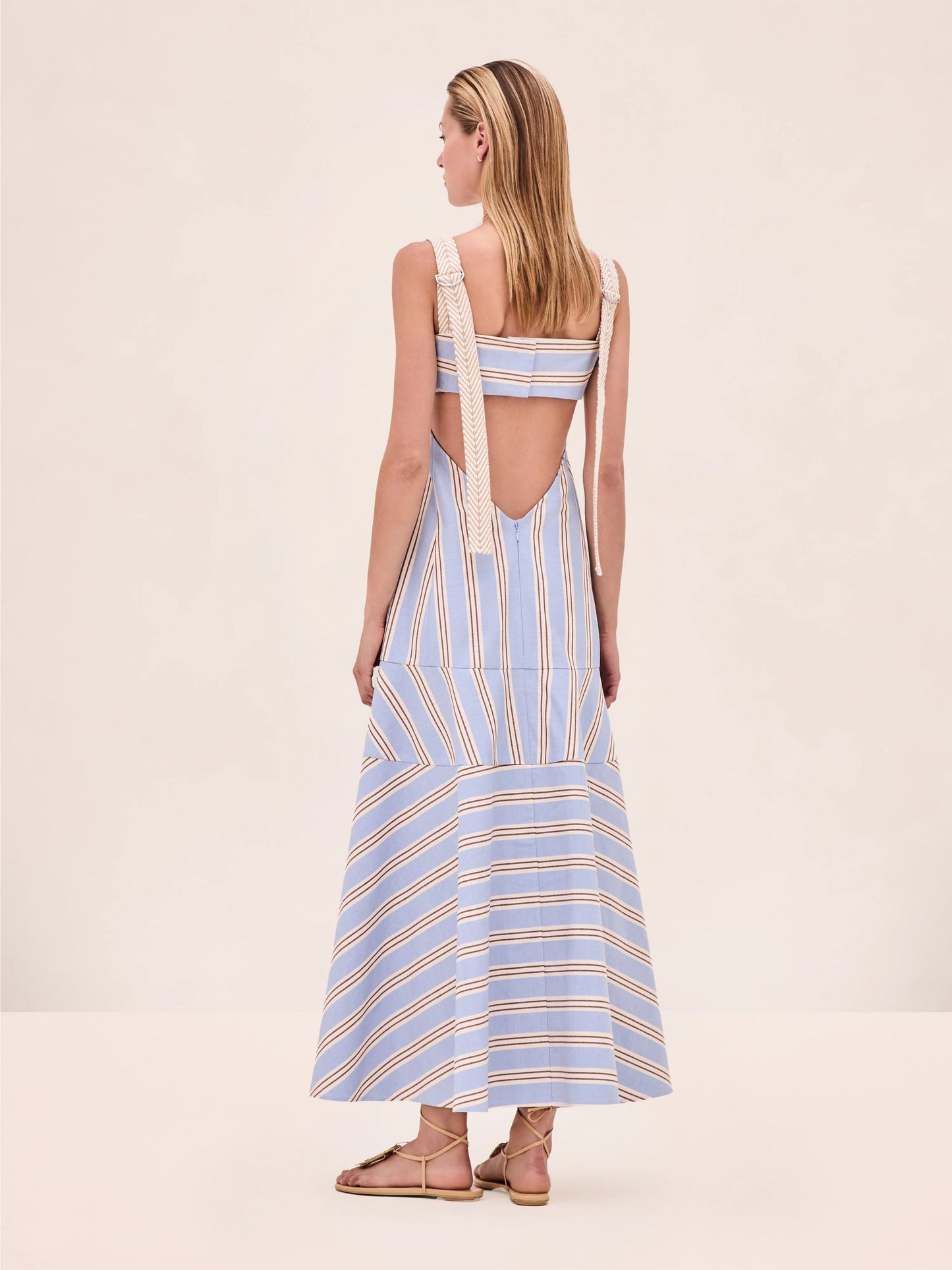 Alexis Striped Midi Dress